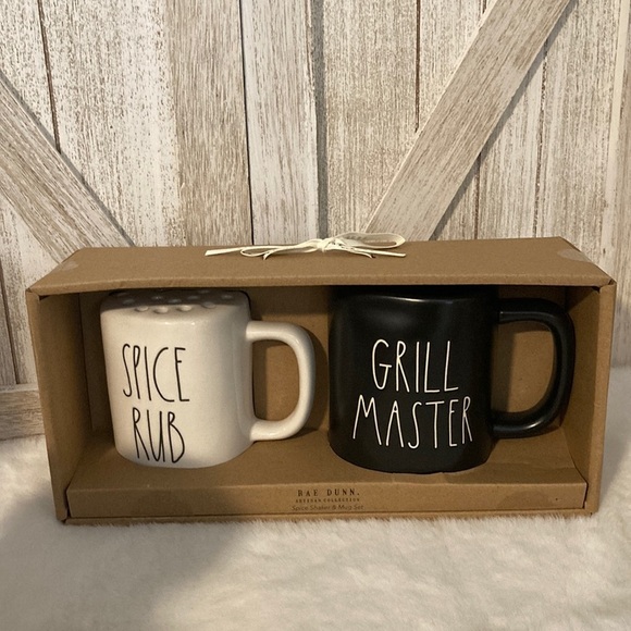 Rae Dunn Spice Rub/Grill Master Shaker Mugs - Picture 1 of 7